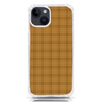 Autumn Fall Plaid Tartan 1 iPhone 14 TPU UV Print Case