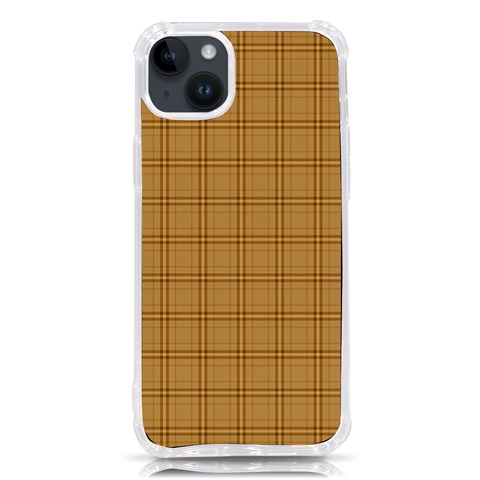 Autumn Fall Plaid Tartan 1 iPhone 14 Plus TPU UV Print Case from ArtsNow.com Front