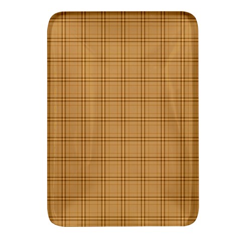 Autumn Fall Plaid Tartan 1 Rectangular Glass Fridge Magnet (4 pack) from ArtsNow.com Front