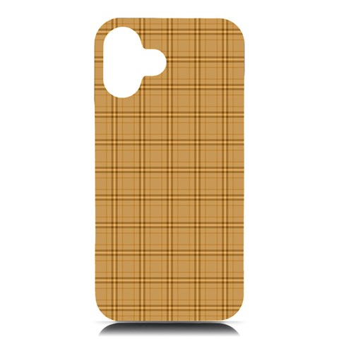 Autumn Fall Plaid Tartan 1 iPhone 16 Plus Black UV Print PC Hardshell Case from ArtsNow.com Front