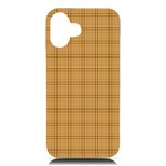 Autumn Fall Plaid Tartan 1 iPhone 16 Plus Black UV Print PC Hardshell Case