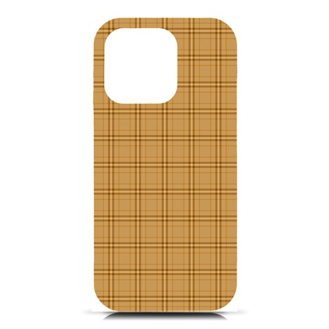 Autumn Fall Plaid Tartan 1 iPhone 16 Pro Black UV Print PC Hardshell Case from ArtsNow.com Front