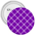 Purple Plaid Tartan 3 Diagonal (2) 3  Buttons