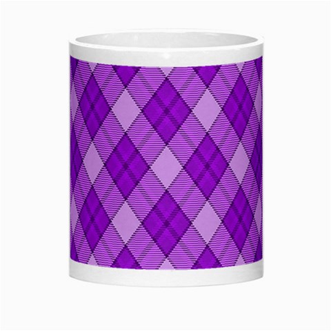 Purple Plaid Tartan 3 Diagonal (2) Morph Mug from ArtsNow.com Center