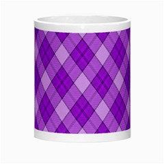 Purple Plaid Tartan 3 Diagonal (2) Morph Mug from ArtsNow.com Center