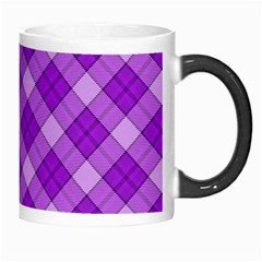 Purple Plaid Tartan 3 Diagonal (2) Morph Mug from ArtsNow.com Right