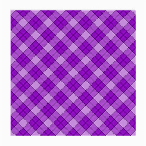 Purple Plaid Tartan 3 Diagonal (2) Medium Glasses Cloth from ArtsNow.com Front