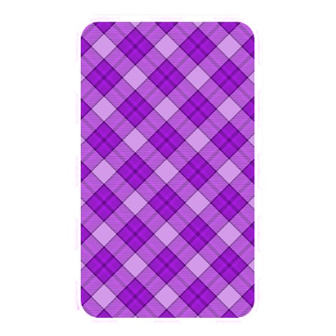 Purple Plaid Tartan 3 Diagonal (2) Memory Card Reader (Rectangular) from ArtsNow.com Front