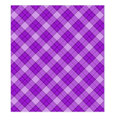 Purple Plaid Tartan 3 Diagonal (2) Duvet Cover (King Size) from ArtsNow.com Duvet Quilt