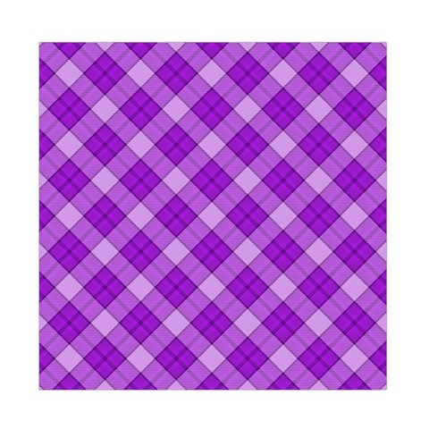 Purple Plaid Tartan 3 Diagonal (2) Duvet Cover Double Side (Full/ Double Size) from ArtsNow.com Front