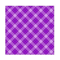 Purple Plaid Tartan 3 Diagonal (2) Duvet Cover Double Side (Full/ Double Size) from ArtsNow.com Front