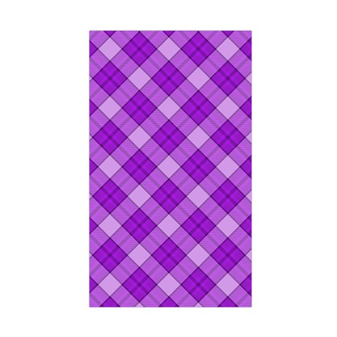 Purple Plaid Tartan 3 Diagonal (2) Duvet Cover Double Side (Single Size) from ArtsNow.com Front