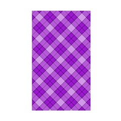 Purple Plaid Tartan 3 Diagonal (2) Duvet Cover Double Side (Single Size) from ArtsNow.com Front