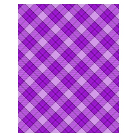 Purple Plaid Tartan 3 Diagonal (2) Toiletries Pouch from ArtsNow.com Back