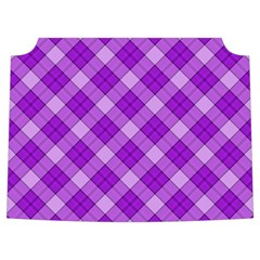 Purple Plaid Tartan 3 Diagonal (2) Sleeveless Cozy Lounge Set  from ArtsNow.com Front