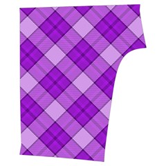 Purple Plaid Tartan 3 Diagonal (2) Sleeveless Cozy Lounge Set  from ArtsNow.com Back Bottom Left