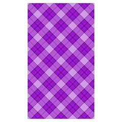 Purple Plaid Tartan 3 Diagonal (2) Sleeveless Cozy Lounge Set  from ArtsNow.com Pocket