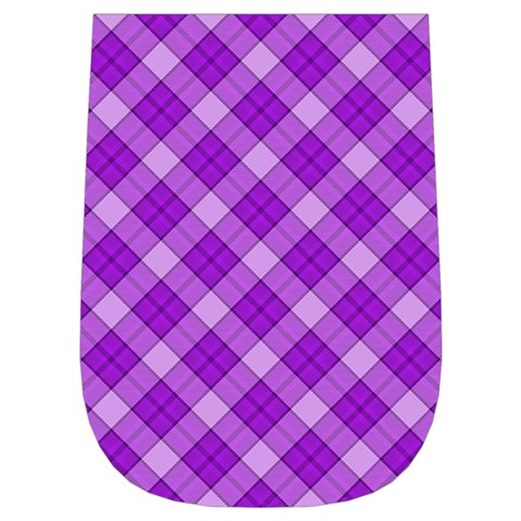 Purple Plaid Tartan 3 Diagonal (2) Wristlet Pouch Bag (Small) from ArtsNow.com Right Side