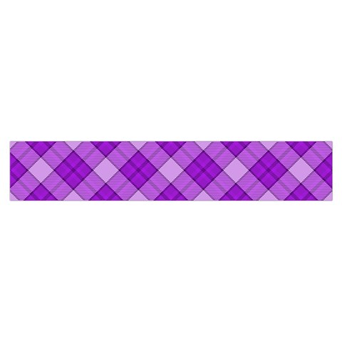 Purple Plaid Tartan 3 Diagonal (2) Women s Crop Top Pleated Skater Rave Skirt from ArtsNow.com Waistband