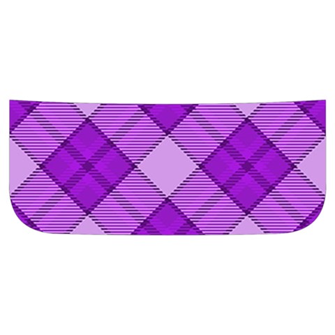 Purple Plaid Tartan 3 Diagonal (2) Men s Side Zip Front Pouch Ski And Snowboard Bib Pants	 from ArtsNow.com Pocket Cover