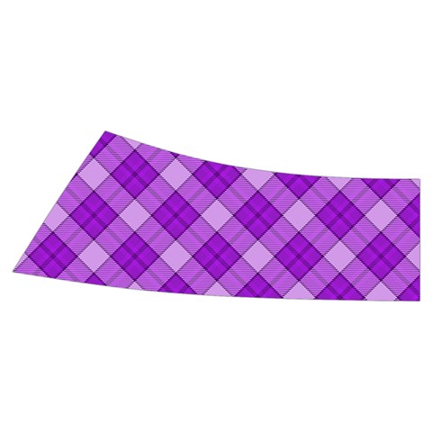 Purple Plaid Tartan 3 Diagonal (2) Men s Side Zip Front Pouch Ski And Snowboard Bib Pants	 from ArtsNow.com Waistband Back Right