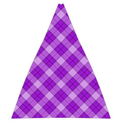 Purple Plaid Tartan 3 Diagonal (2) Automatic Folding Umbrella with Case (Medium) from ArtsNow.com 17.22 x19.95  Umbrella - 7