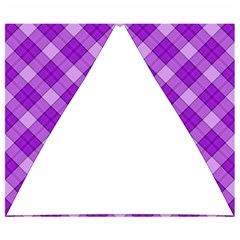 Purple Plaid Tartan 3 Diagonal (2) Automatic Folding Umbrella with Case (Small) from ArtsNow.com 19.98 x16.78  Umbrella - 1