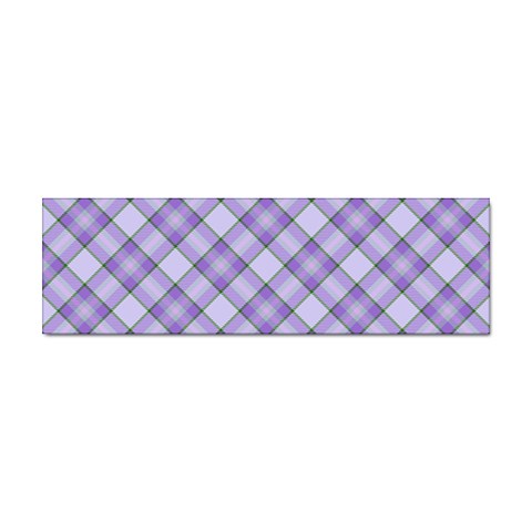 Purple Plaid Tartan 2 Diagonal Sticker (Bumper) from ArtsNow.com Front