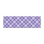 Purple Plaid Tartan 2 Diagonal Sticker (Bumper)