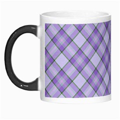 Purple Plaid Tartan 2 Diagonal Morph Mug from ArtsNow.com Left