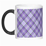 Purple Plaid Tartan 2 Diagonal Morph Mug