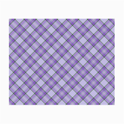 Purple Plaid Tartan 2 Diagonal Small Glasses Cloth from ArtsNow.com Front