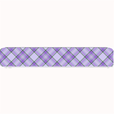 Purple Plaid Tartan 2 Diagonal Small Bar Mat from ArtsNow.com 24 x4  Bar Mat