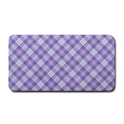 Purple Plaid Tartan 2 Diagonal Medium Bar Mat from ArtsNow.com 16 x8.5  Bar Mat