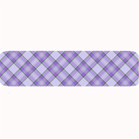 Purple Plaid Tartan 2 Diagonal Large Bar Mat from ArtsNow.com 32 x8.5  Bar Mat