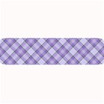 Purple Plaid Tartan 2 Diagonal Large Bar Mat