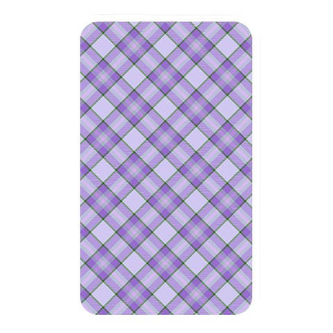 Purple Plaid Tartan 2 Diagonal Memory Card Reader (Rectangular) from ArtsNow.com Front