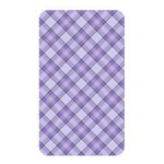 Purple Plaid Tartan 2 Diagonal Memory Card Reader (Rectangular)