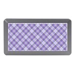 Purple Plaid Tartan 2 Diagonal Memory Card Reader (Mini)