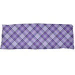 Purple Plaid Tartan 2 Diagonal One Side Body Pillow Cases