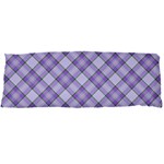 Purple Plaid Tartan 2 Diagonal 21 x60  Body Pillow Case Dakimakura (Two Sides)