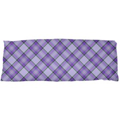 Purple Plaid Tartan 2 Diagonal 15 x40  Body Pillow Case Dakimakura (Two Sides) from ArtsNow.com Front