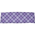 Purple Plaid Tartan 2 Diagonal 21 x63  Body Pillow Case Dakimakura (Two Sides)