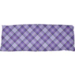 Purple Plaid Tartan 2 Diagonal 25 x67  Body Pillow Case Dakimakura (Two Sides)