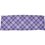 Purple Plaid Tartan 2 Diagonal 25 x71  Body Pillow Case Dakimakura (Two Sides)