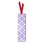 Purple Plaid Tartan 2 Diagonal Small Book Marks