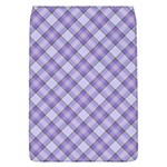 Purple Plaid Tartan 2 Diagonal Removable Flap Cover (L)