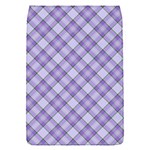 Purple Plaid Tartan 2 Diagonal Removable Flap Cover (S)