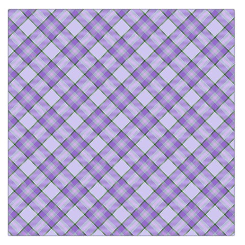 Purple Plaid Tartan 2 Diagonal Square Satin Scarf (36  x 36 ) from ArtsNow.com Front