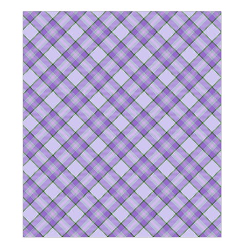 Purple Plaid Tartan 2 Diagonal Duvet Cover (King Size) from ArtsNow.com Duvet Quilt